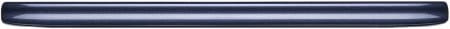 Dark blue tablet device shown from above, displaying its long rectangular profile and rounded edges