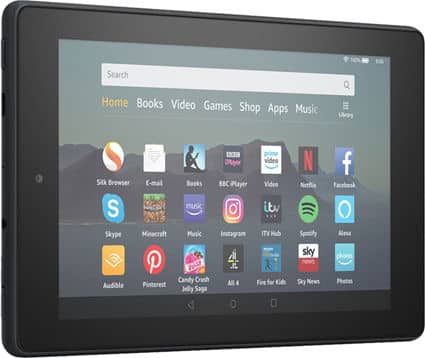 Apple iPad Pro front view displaying main menu on screen, showing icons and app options clearly.