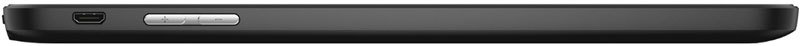 Dell Venue 7 tablet, rear view showing dark gray back panel with camera lens and power button