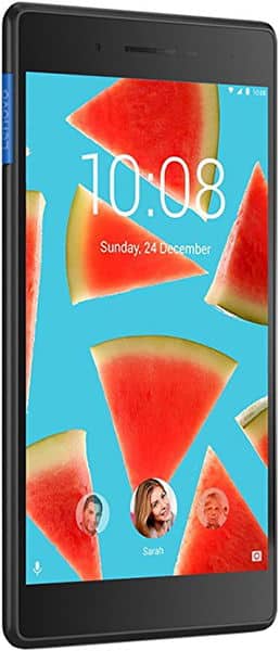 Front view of smartphone screen showing Sunday, 24 December; display is obscured by red, blue, and black digital glitches.