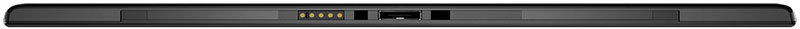 Lenovo ThinkPad 10 tablet, rear view showing speaker grills, ports, and connection points along the top edge