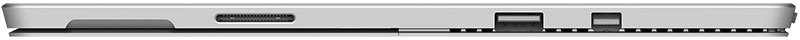 Microsoft Surface Pro 4 tablet, rear view, showing kickstand and ports along the edge
