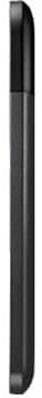 Slim black smartphone shown from the side, displaying its thin profile and curved edges