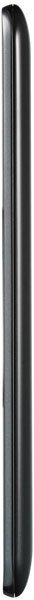 Samsung Galaxy Beam, side view, black candybar phone with curved edges