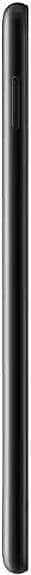 Black cylindrical device with smooth matte finish, elongated vertical form