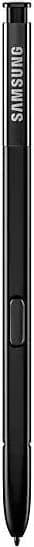 Samsung S Pen, black stylus shown from above against white background