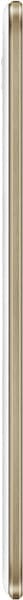 Fluorescent tube light with clear glass casing and metal end caps, shown vertically