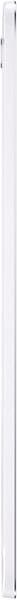 White vertical cable management channel or cord cover on a plain background
