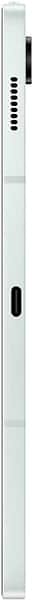Vertical white rectangular device with black buttons and ports arranged along its right side