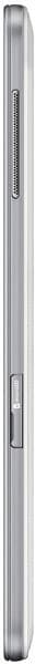 Samsung Galaxy Tab Pro 10.1, side view, silver with dark accent stripe