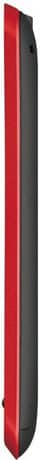 Sharp Galapagos mobile phone, side view, showing red and black exterior
