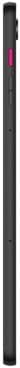 Black cylindrical case with magenta accent stripe running vertically down one side