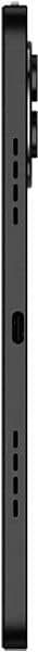 Vertical black rail or post with multiple mounting slots and hardware attachment points along its length