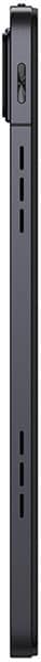TCL Nxtpaper 11 tablet shown from the side, displaying its thin black profile with vertical slot details along the edge