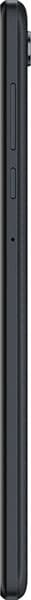 Thin elongated black case with vertical ribbed texture and side zipper closure, shown standing upright