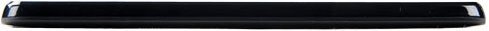 Black rectangular tablet or device shown from above against white background