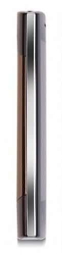 Acer Liquid MT smartphone, side view, showing narrow gray casing with metallic finish and power button