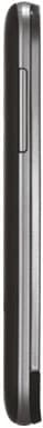 ZTE Blade III smartphone, side view, black with vertical ridged design