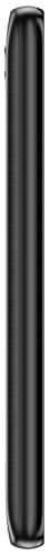 Alcatel 1 smartphone, side view, showing the sleek black device in profile against a plain background
