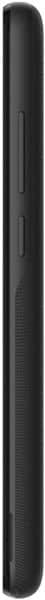 Alcatel 1B phone, side view showing black casing and textured grip surface