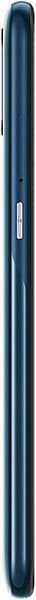 Alcatel 1S (2020) smartphone, side view, showing dark blue body with volume and power buttons