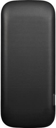 Alcatel One Touch 232 rear view, black textured back panel
