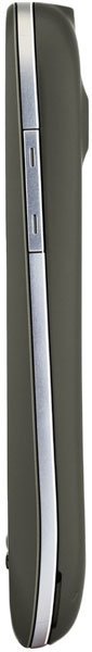 Alcatel One Touch 890 side view, narrow dark phone with silver accent strip along edge