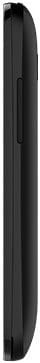 Alcatel One Touch Evolve 2 phone, side view, closed in black