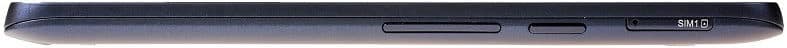 Alcatel One Touch Hero smartphone shown from the side, displaying its thin profile and button layout