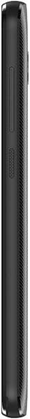 Alcatel U5 HD rear view, showing textured black casing on a cylindrical phone body