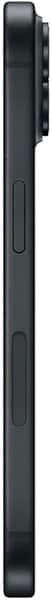 Apple iPhone 15 Plus, black, shown from the side profile