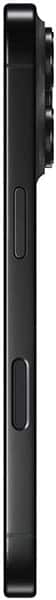 Apple iPhone 16 Pro, side view, showing black finish with camera and button details