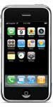 Apple iPhone front view showing home screen with app icons and display