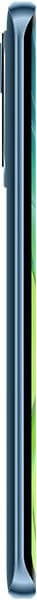 BLU Bold N2 phone, front view, blue and silver design, closed position