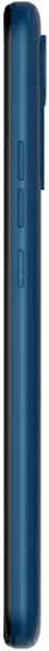 BLU G73 phone shown from the side in blue color