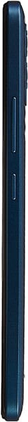 BLU View Speed 5G smartphone, side view, showing dark blue body with power and volume buttons