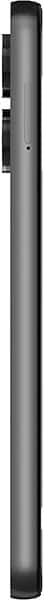 Boost Celero 5G (2024) smartphone shown from the rear, displaying its elongated cylindrical form with a dark gray finish and camera module along the upper back