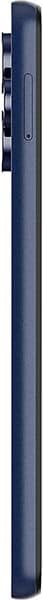 Boost Celero 5G+ (2024) smartphone shown from the left side, displaying the device's slim profile in dark blue