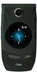 Cingular 3125 phone, front view, with a small screen displaying the time and a circular navigation dial below it