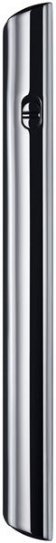 Dell Venue tablet shown from the side, displaying its thin black and silver profile with curved edges