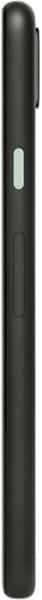 Google Pixel 4a side view, black phone with power button visible