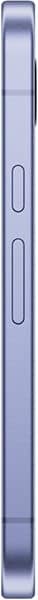 Google Pixel 9a, side view, showing purple casing with power and volume buttons