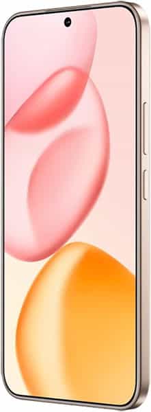 Honor 400 smartphone, front view, displaying colorful abstract shapes in pink and orange on its screen