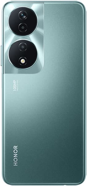 Honor 90 Smart rear view showing dual circular camera lenses and teal gradient finish