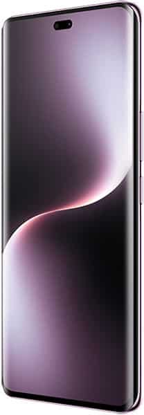 Honor Magic 7 Lite front view, displaying purple gradient screen with curved design elements on black bezels