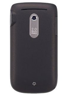 HTC Dash 3G rear view, showing black curved body with camera lens and silver accent strip