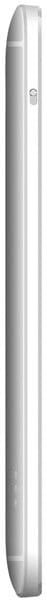 HTC One max, side view, silver finish