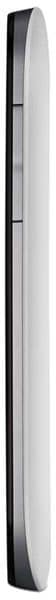 HTC One SV, white and black smartphone, side profile view