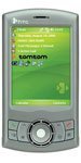 HTC P3300 Artemis front view with green display screen and silver casing