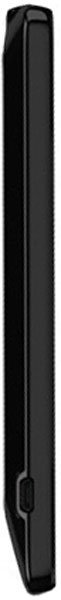 HTC Raider 4G smartphone, side view, black with rounded edges and volume controls visible
